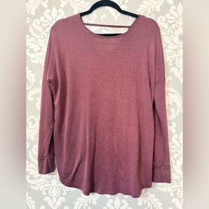 4/$25 • Garage Heathered Purple Long Sleeve Top